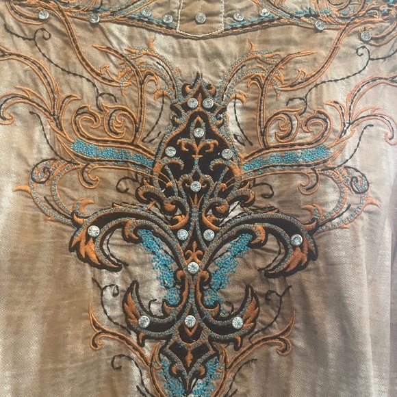 Roar woman’s western/rodeo shirt size medium stretch women’s - Picture 6 of 6